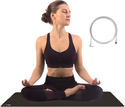 Grounding Mat 39.4"x11.8" - Large Earthing Pad for Stress Relief & Inflammation Reduction, Earth Therapy for Work, Relaxation & Sleep, Anti-Static Waterproof Grounding Sheet for Bed & Desk