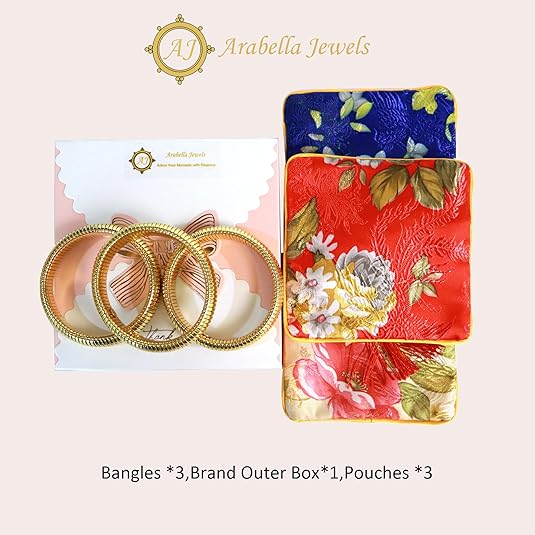 Elegant Gold Bangles - 3Pc Set, Flex Snake Chain, Hypoallergenic, Perfect for Daily Wear, Chunky Gold Bracelets, Stretch Gold Tone Bangles, Set of Womens Bracelets