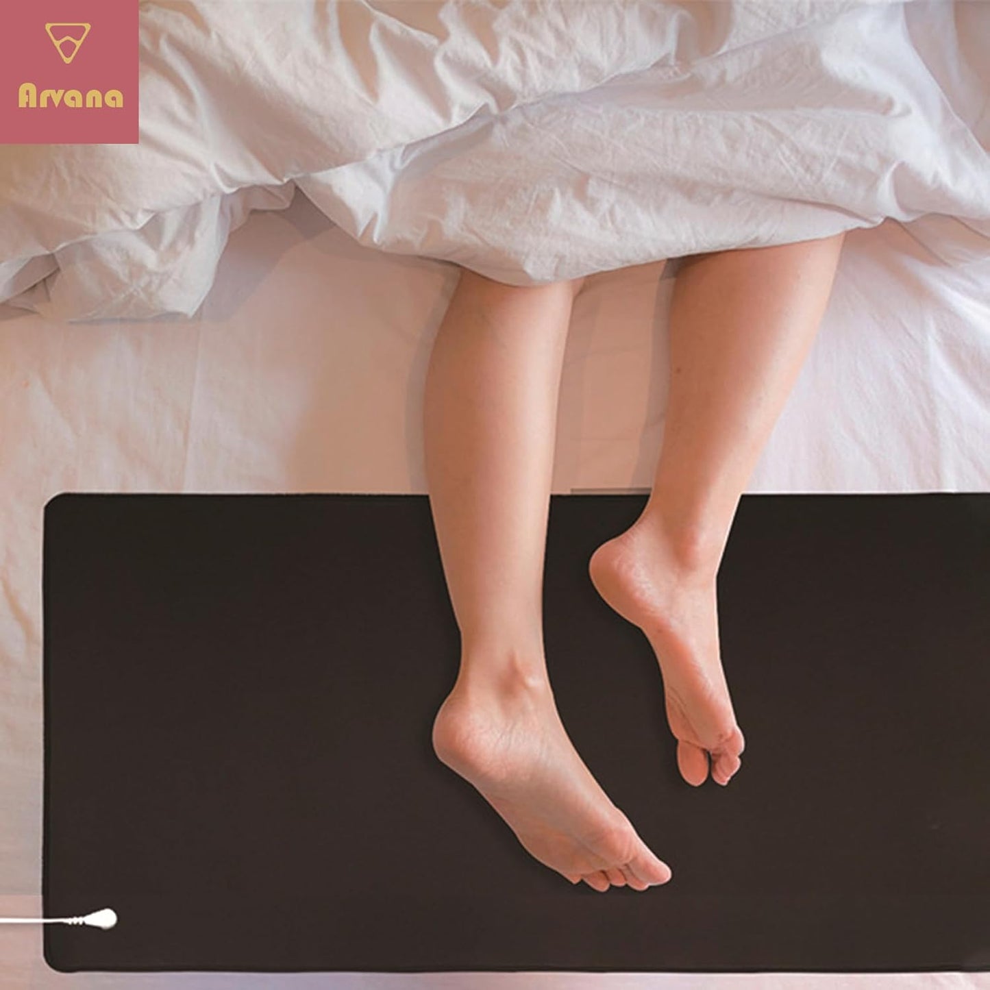 Grounding Mat 39.4"x11.8" - Large Earthing Pad for Stress Relief & Inflammation Reduction, Earth Therapy for Work, Relaxation & Sleep, Anti-Static Waterproof Grounding Sheet for Bed & Desk